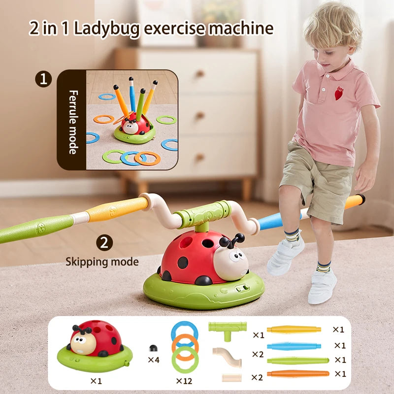 3-in-1 Lieveheersbeestje Oefenmachine - Vuurpijl Werper en Sport Speelgoed voor Kinderen