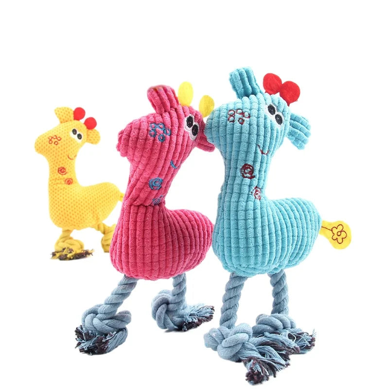 Piepend Pluche Kauwspeelgoed Puppy | Interactief Hondenspeelgoed