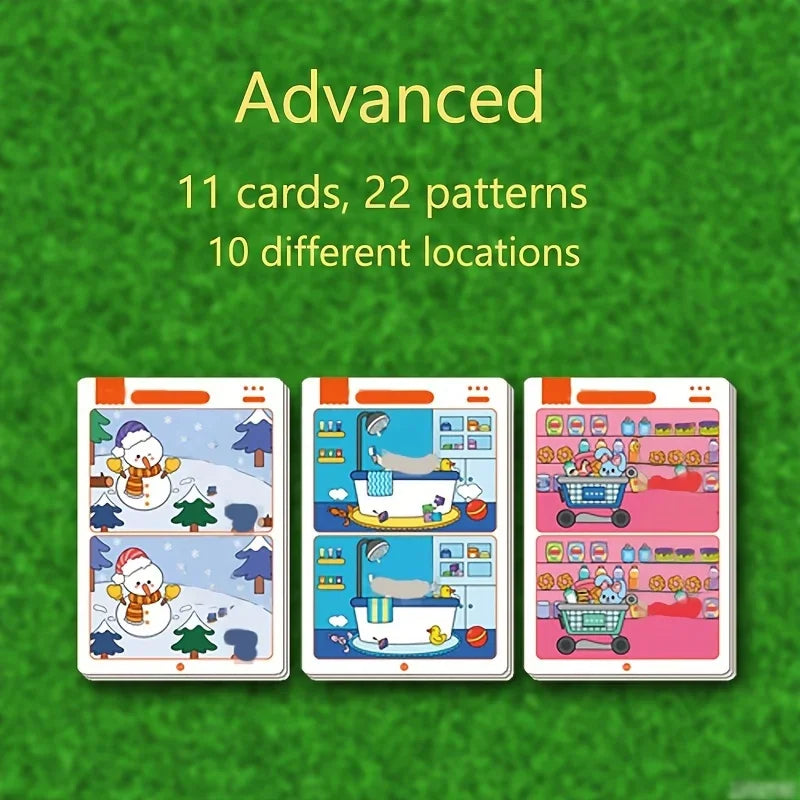 Zoek de Fout Spel | Educatief Herbruikbaar Aandachtsspel voor Kinderen