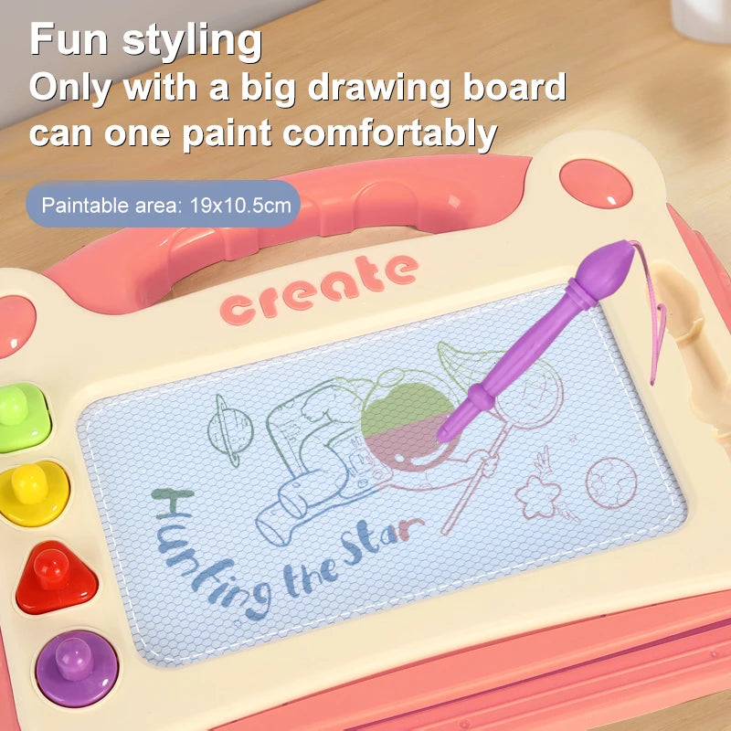 Magnetisch Kleur Tekenbord voor Kinderen – Creatieve Graffiti Schrijf- en Tekenstandaard