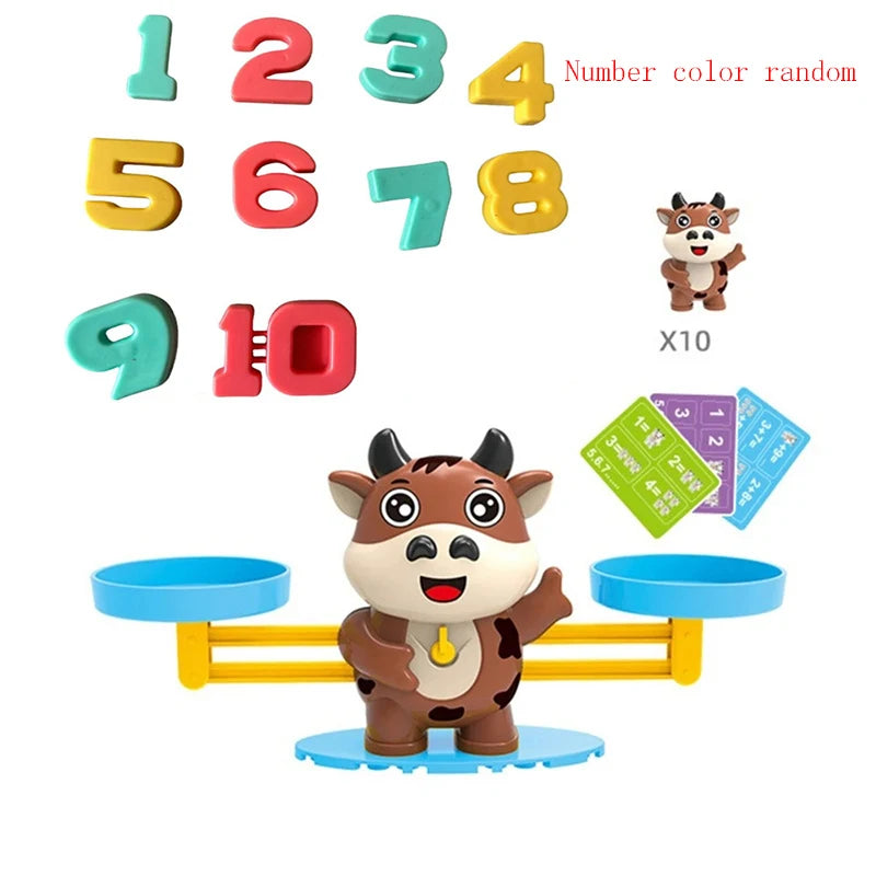 Monkey Balans Wiskundespel | Montessori Telspel voor Peuters & Kleuters