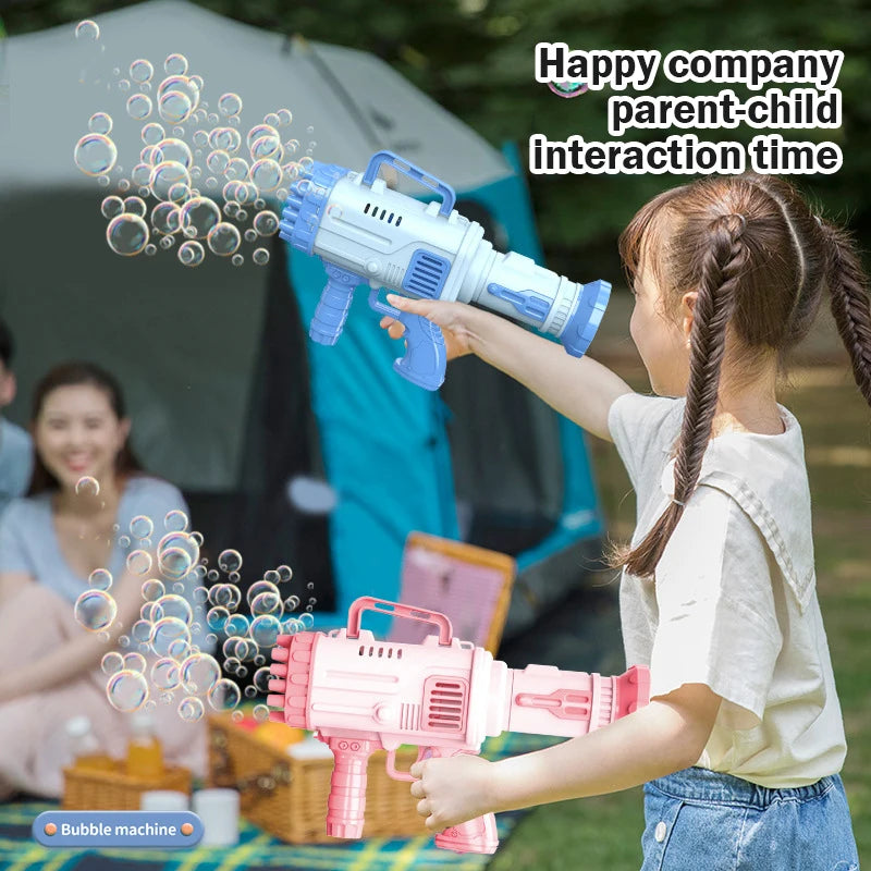 32-Gat Bubble Gun - Automatische Draagbare Blazer met Lichten, Cadeau Speelgoed voor Kinderen