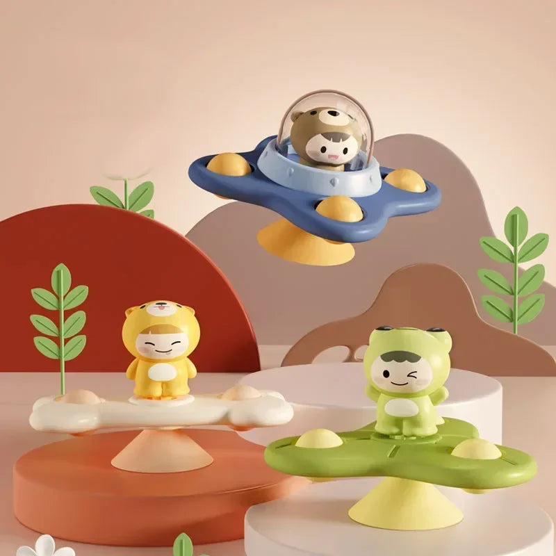Houd je Baby Vermaakt met de Suction Cup Spinning Toy!
