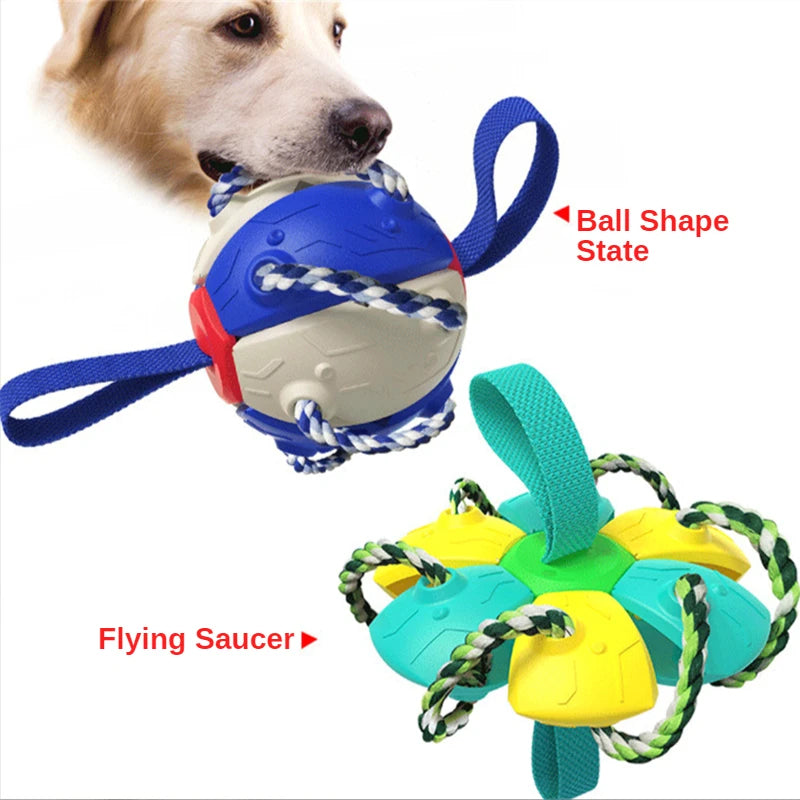 2-in-1 Ballen Frisbee voor Honden | Opvouwbaar Speelgoed | Kauw- en Trainingsspeelgoed