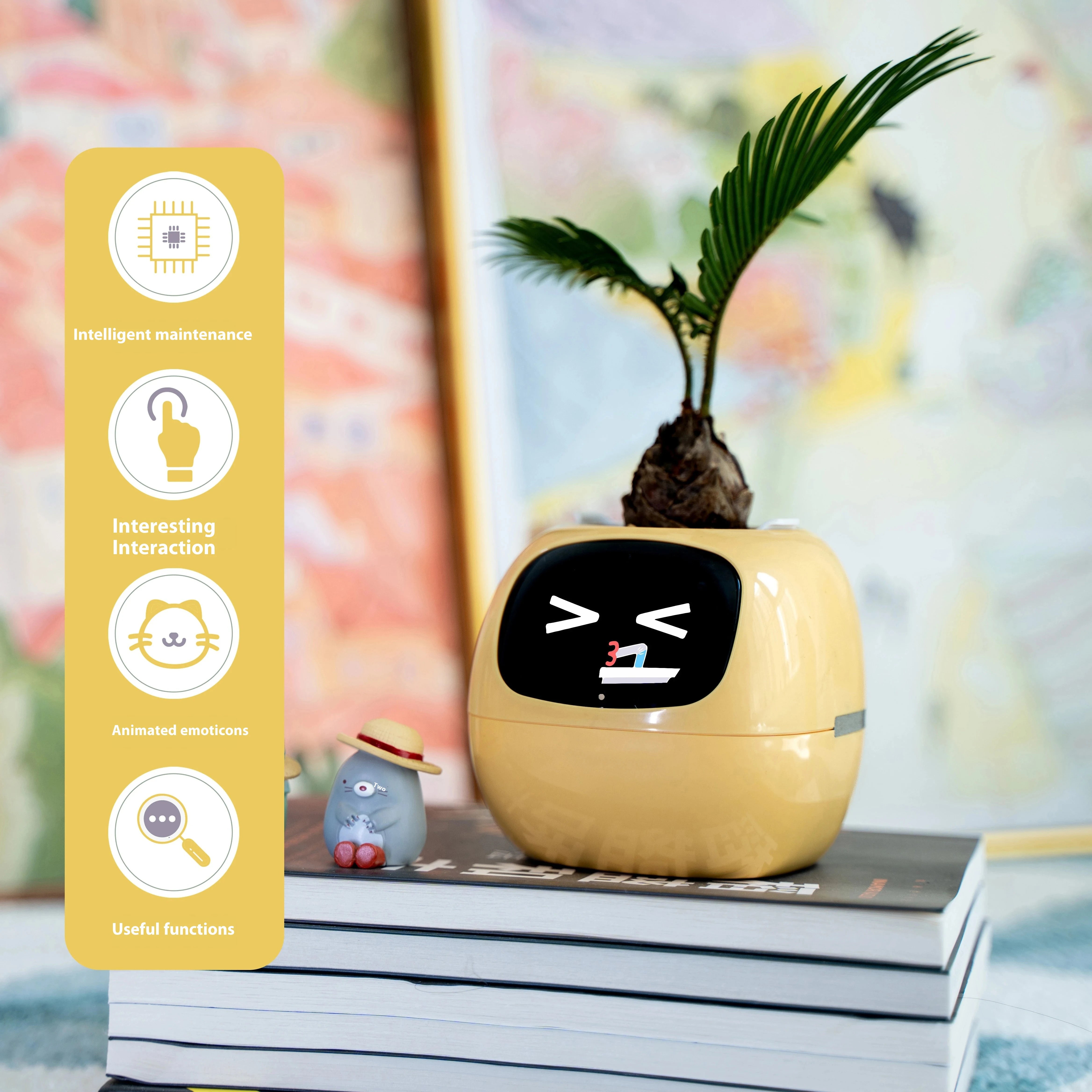 Slimme Plantenrobot | Begeleiding bij plantenverzorging – Interactieve schattige plantencompagnon