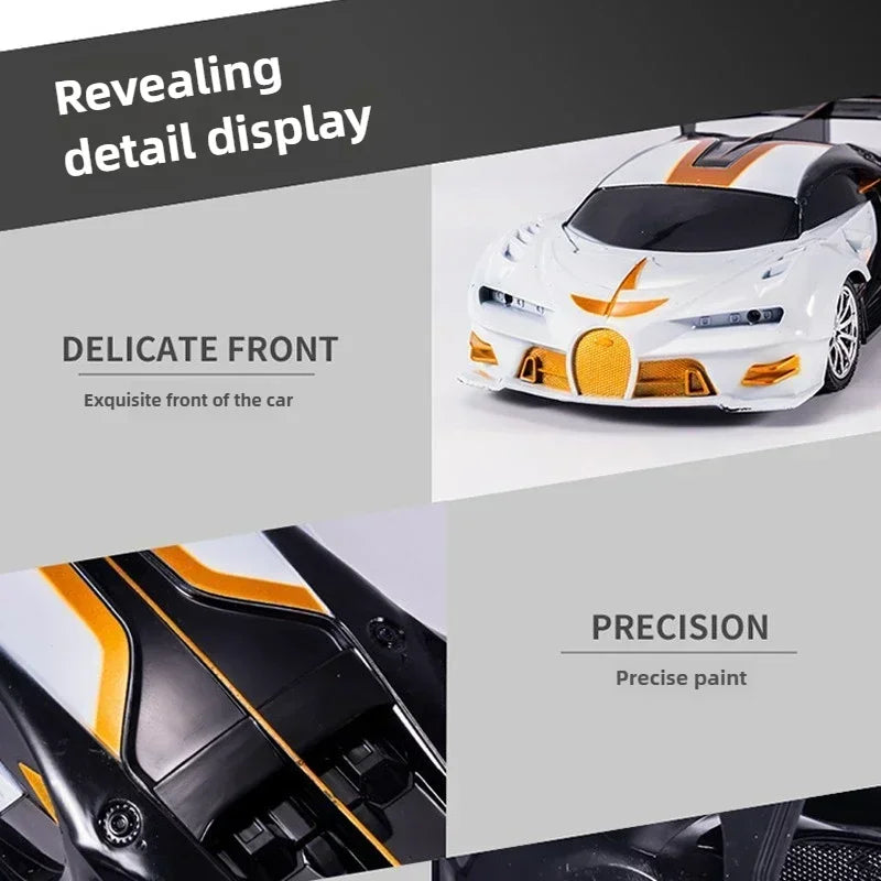 1:18 RC Auto met LED Licht | 2.4G 4CH Afstandsbediening Sportwagen | Hoge Snelheid Drift Voertuig voor Kinderen