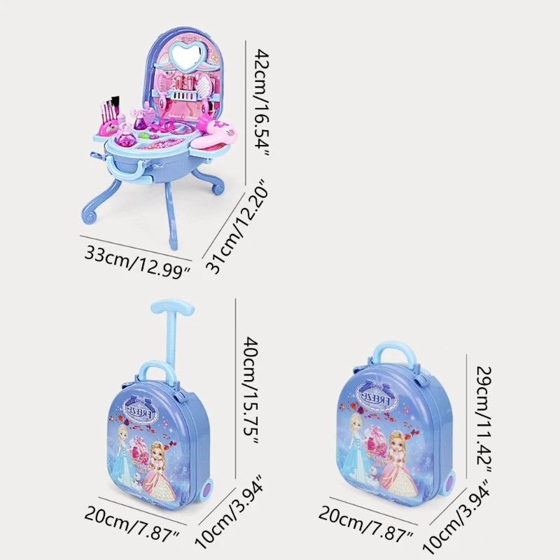 Prinsessen Make-up Kaptafel voor Kinderen - Speeltafel voor Meisjes van 3-6 Jaar - Speelgoed voor Rollenspel