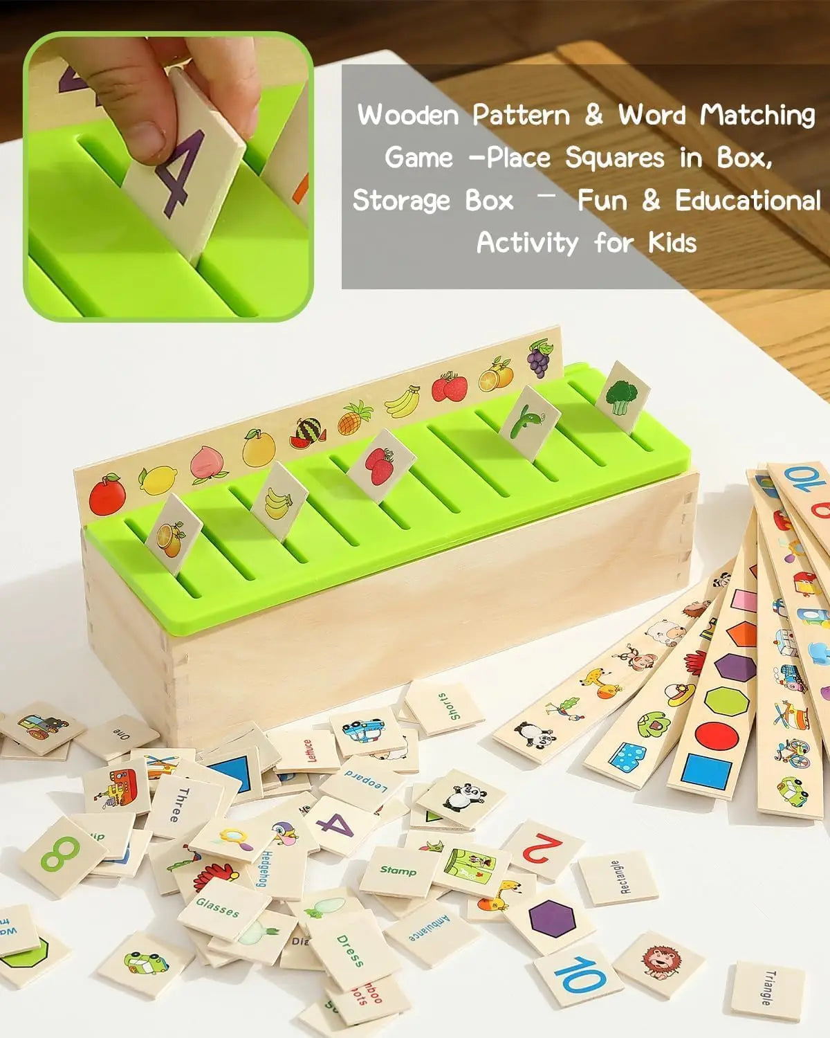 Montessori Sorteerbox | Vroege Educatie | Afbeelding & Object Match | Voor Kleuters
