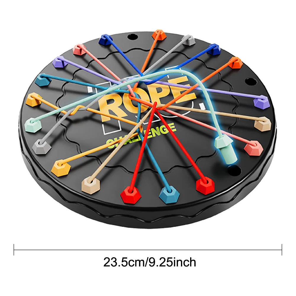 Touwknopen Bordspel | Kleurenlijn Strategie- & Denkspel