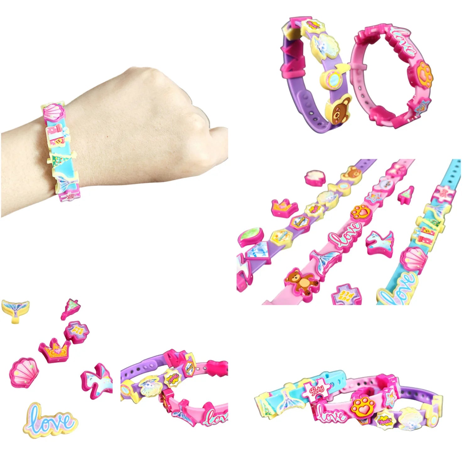 Kinder Armband Set | DIY Handgemaakte Sieraden | 4 Armbanden & Accessoires