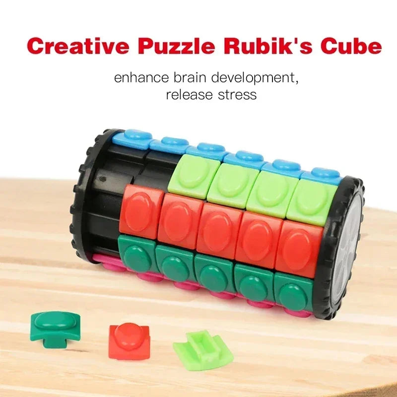3D Roterende Cilinder Puzzel | Educatief Breinbreker Speelgoed