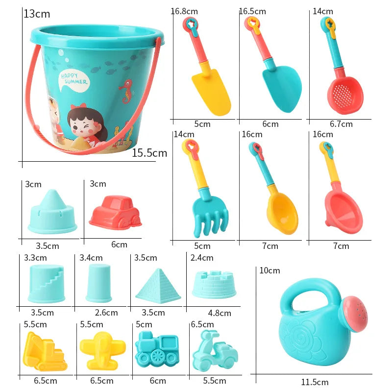 Strandspeelgoed Zandset | Buiten Speelgoed | Zomerspeelgoed | Peutertoys