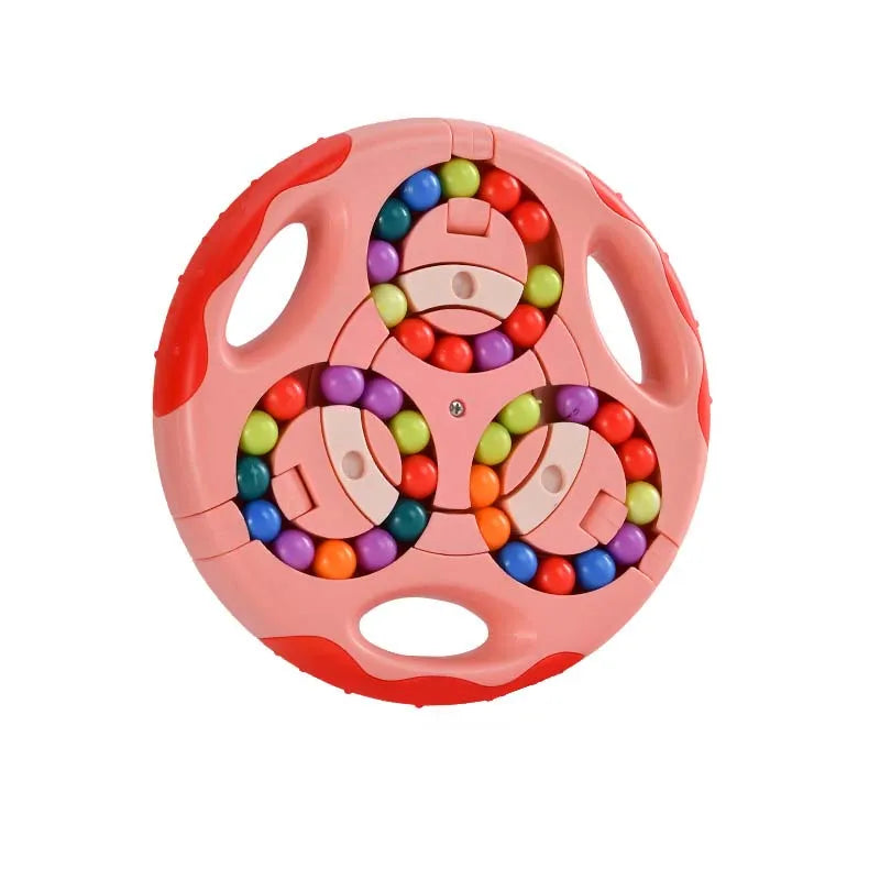 3-in-1 Magic Beans Draaikubus | Stressverlichting & Educatief Spel voor Kinderen & Volwassenen