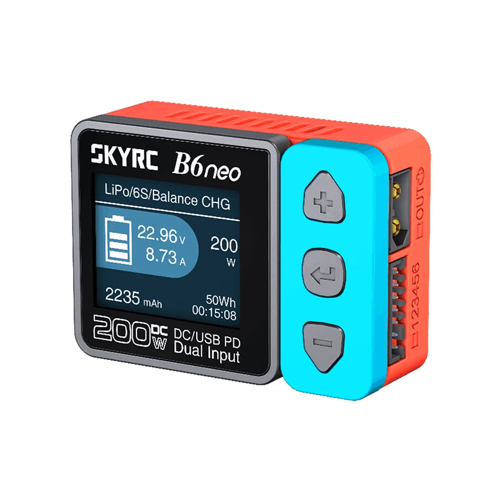 Slimme Lader DC 200W | PD 80W LiPo Accu Balanslader SK-100198 Compact 6S Oplader/Ontlader