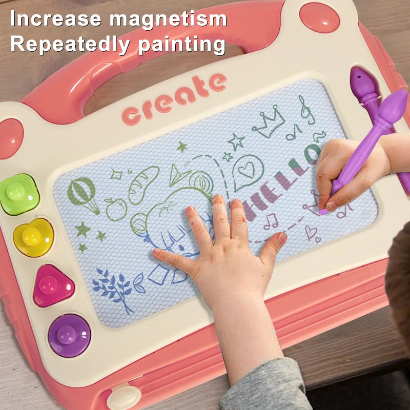 Magnetisch Kleuren Tekenbord voor Kinderen - Creatief & Knoeivrij