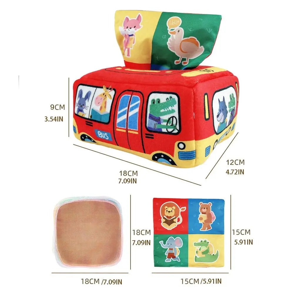 Magische Zakdoekendoos | Sensorisch Montessori baby speelgoed