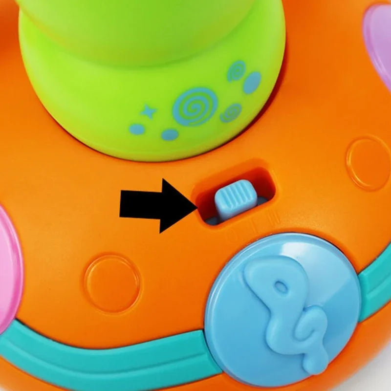 Elektrische Saxofoon Rups | Muziekspeelgoed met LED-licht & rotatie