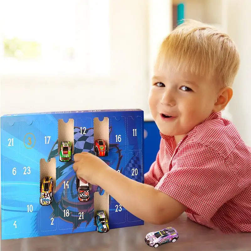 24 Dagen Kerstmis Aftelkalender Auto Speelgoed | Kids Adventskalender Racing Kerstcadeau