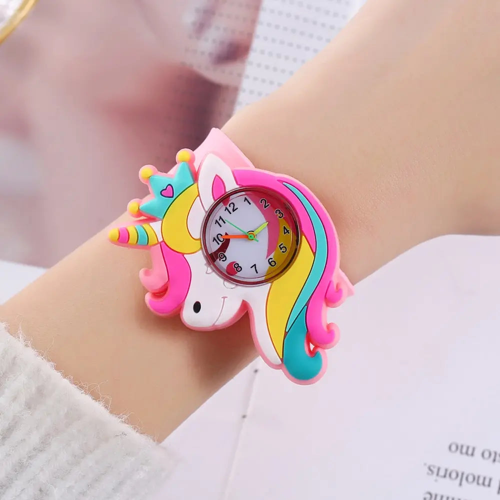 3D Cartoon Kinderhorloge | Anime Polshorloge, Verjaardagscadeau voor Jongens & Meisjes, Educatief Speelgoed