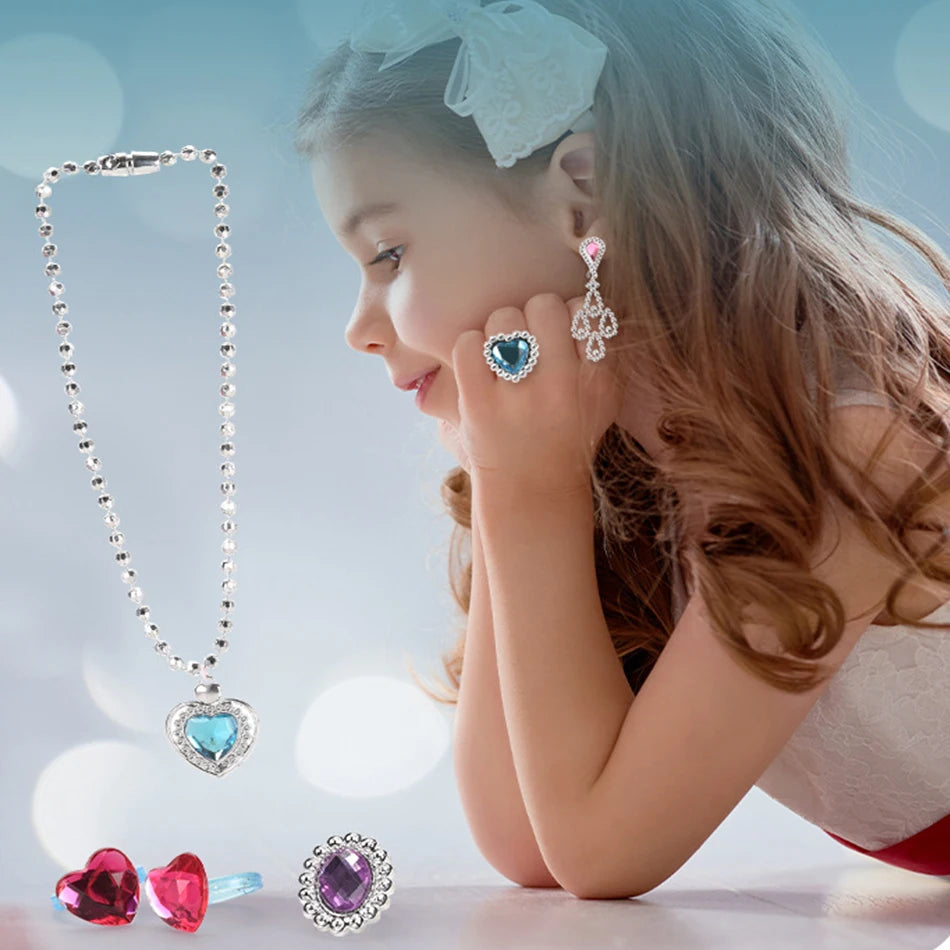 Prinsessenschoenen met Sieraden en Kroon - Elektronisch Telefoonspeelgoed Mode Beautyset voor Meisjes