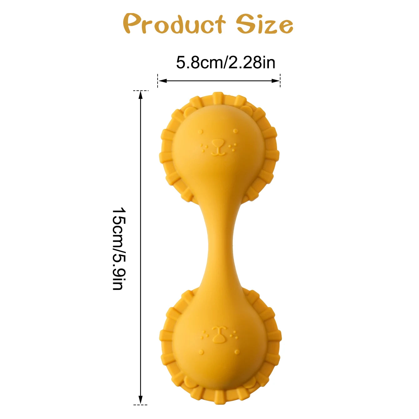 Siliconen Katten Bijtspeeltje voor Baby’s | 0-12 Maanden | Rammelaar & Sensorisch Speelgoed