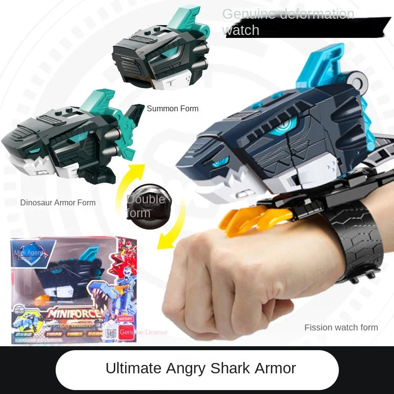 Mini Geheime Dienst Horloge Speelgoed | Mecha Robot, Dinosaur Deformatie Actiefiguren voor Kinderen