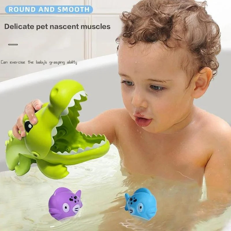 Grote Krokodil Badspeelgoed voor Kinderen – Vissenvanger Spel | Creatief Educatief Speelgoed voor Zwembad & Waterplezier