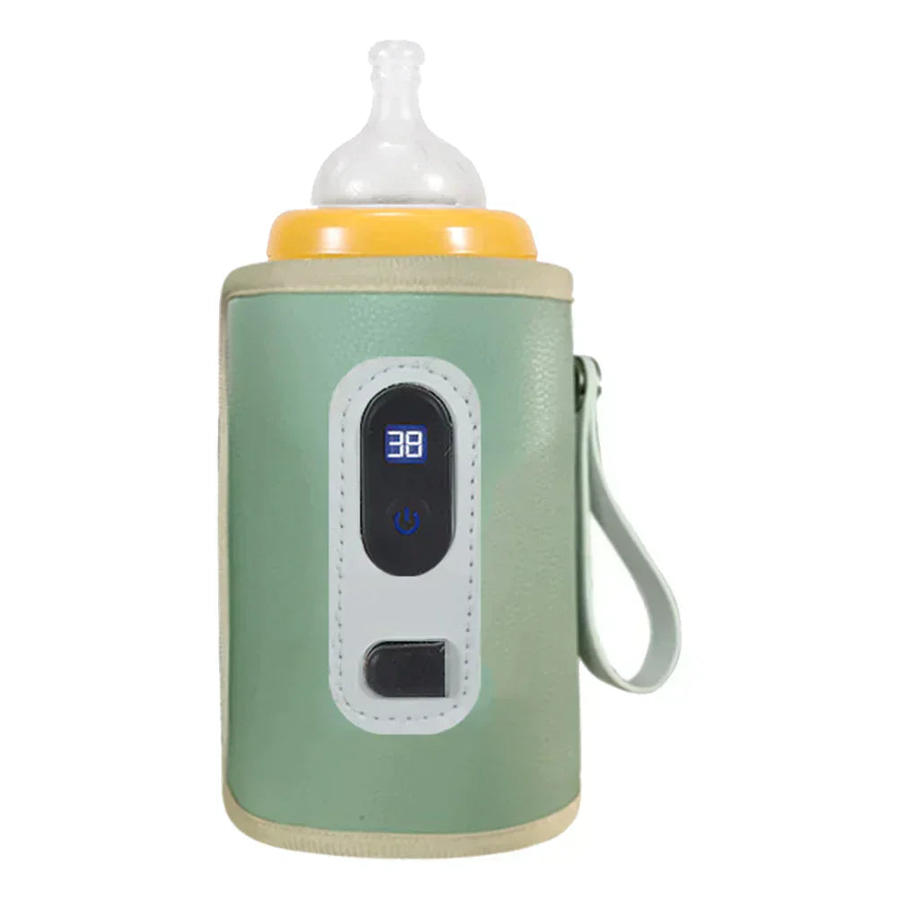 Babyfles Verwarmer met USB | 24u Warmhoudtas voor Babyvoeding (Instelbaar 38–55°C)