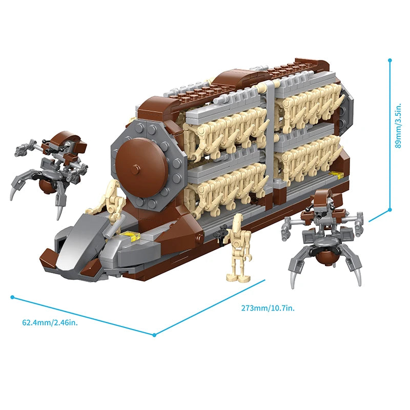 500+ Stuks Ruimte Bouwstenen | Robot Blokmodel, Cadeau voor Jongens & Volwassenen