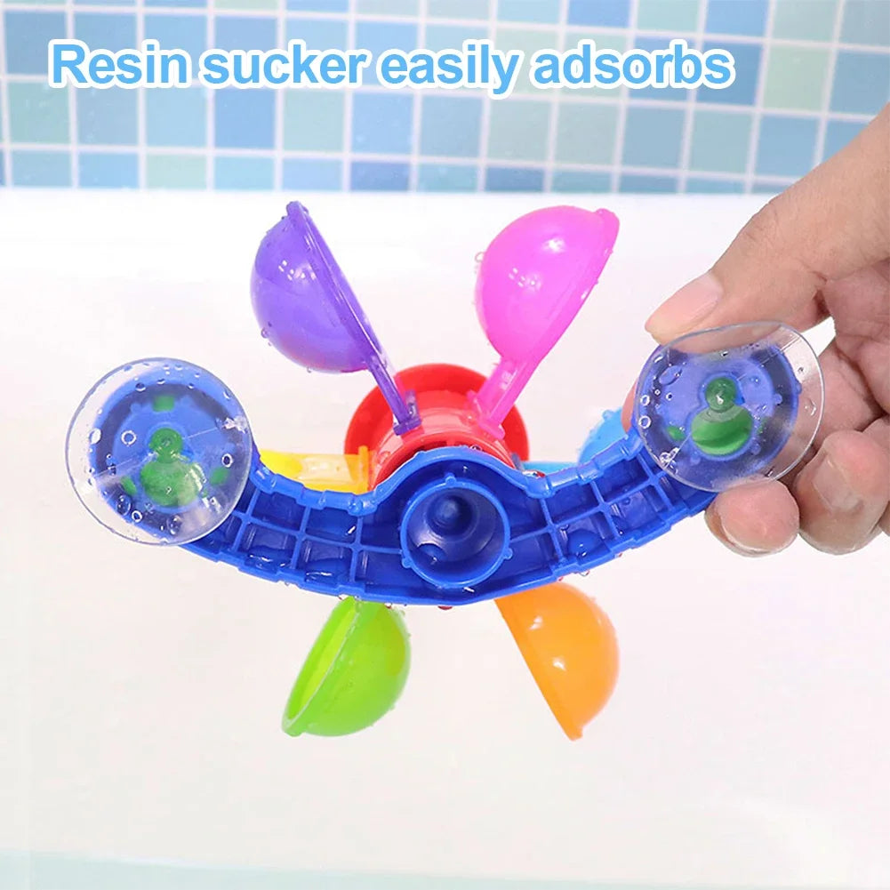 Kleurrig Waterwiel Badspeelgoed – Zuignap Watersproeier & Douche Speelset voor Baby’s & Peuters | Cadeau voor Kinderen