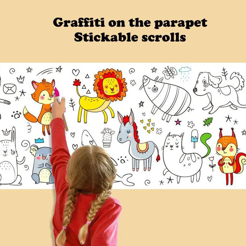 Extra Grote Kleurrol voor Kinderen - 3 Meter Tekenplezier