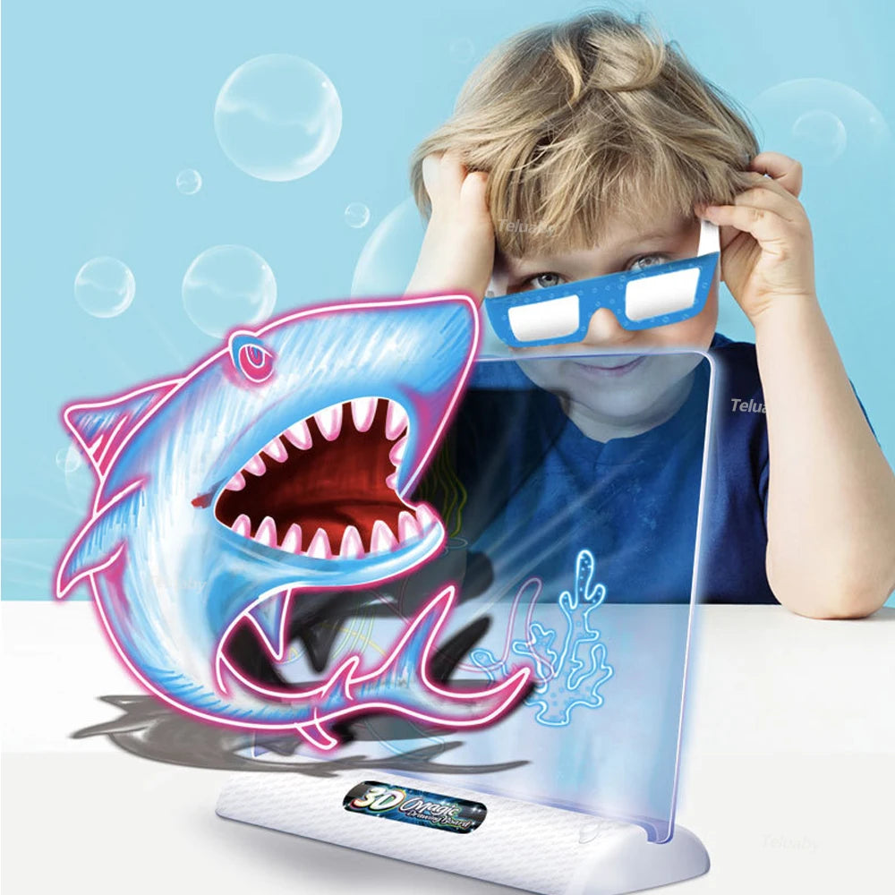 3D Tekenbord met LED Verlichting | Magisch Creatief Speelgoed voor Kinderen
