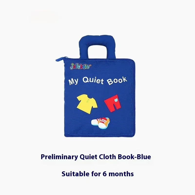 Interactief Stoffen Boek Montessori | Zacht Babyboek voor Sensorisch Spel