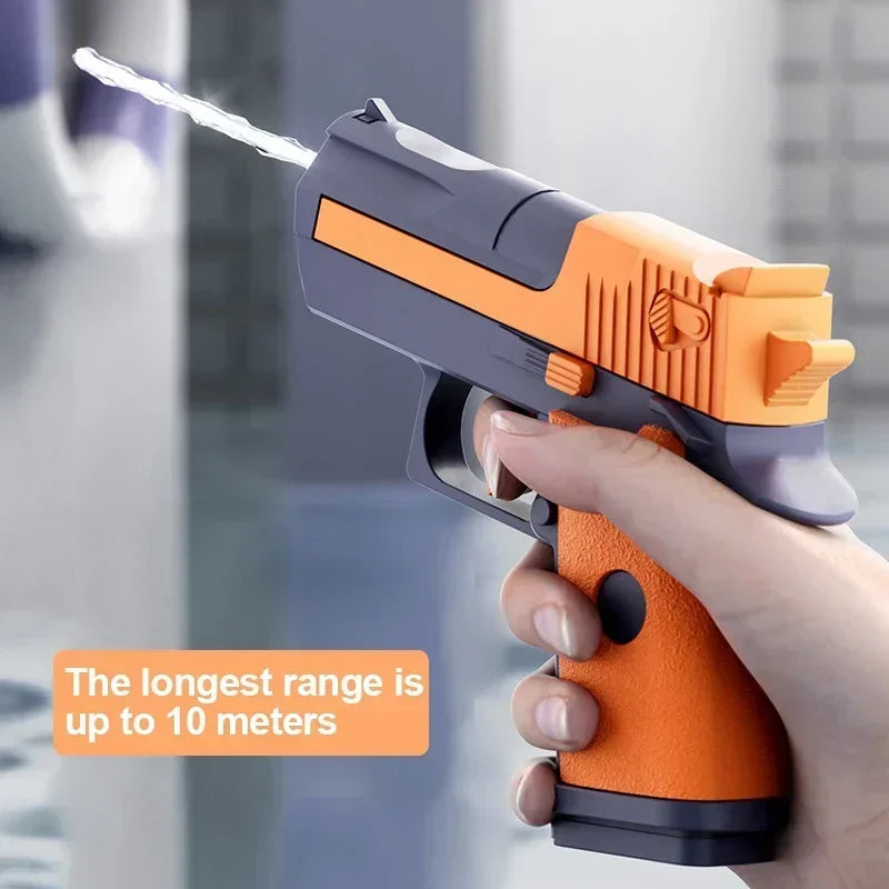 Mini Woestijn Adelaar Continu Vuur Mechanisch Waterpistool Klein Zomerpistool Buiten Strand Speelgoed Arm Kinderen Waterpistool