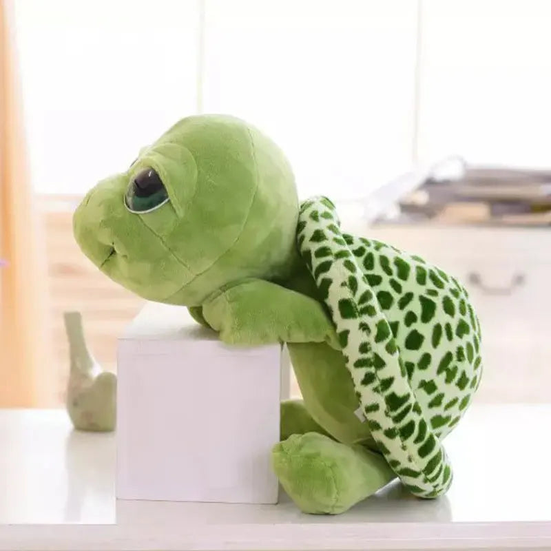 Schattige Grote Ogen Groene Schildpad Pluche | Dieren Pluche Gevulde Speelgoed Cadeau voor Kinderen Jongens en Meisjes