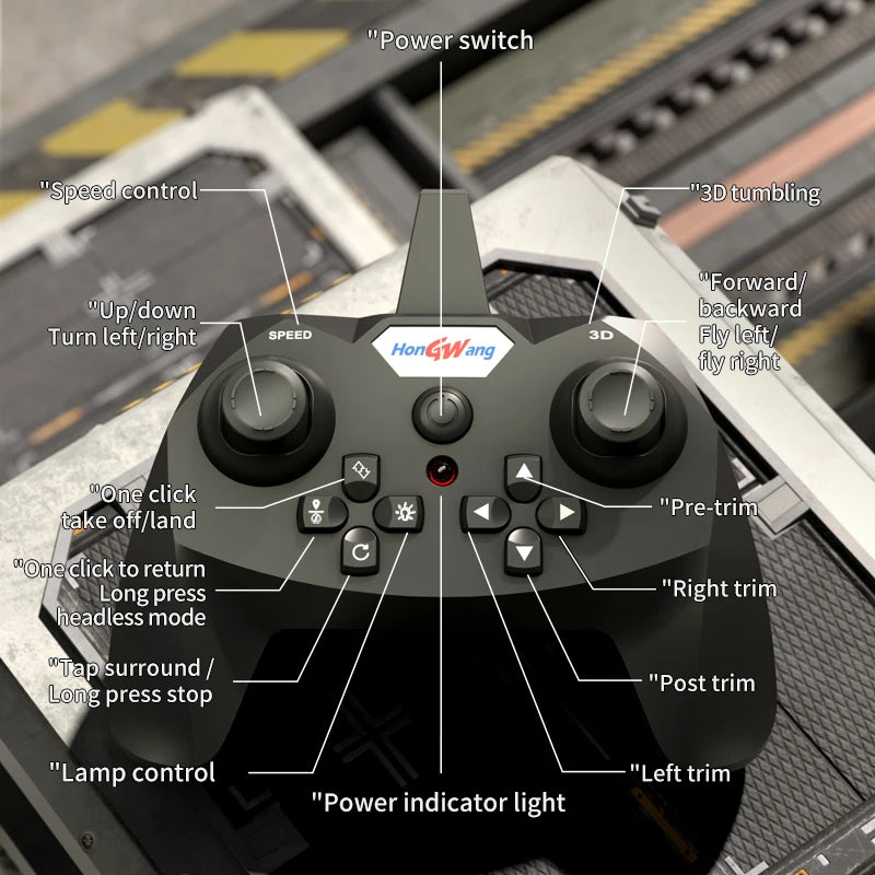 2.4G Afstandsbestuurd Vliegtuig | Zwaartekrachtsensor Helikopter Zweefvliegtuig met Verlichting | EPP Schuim Straaljager voor Jongens Kinderen