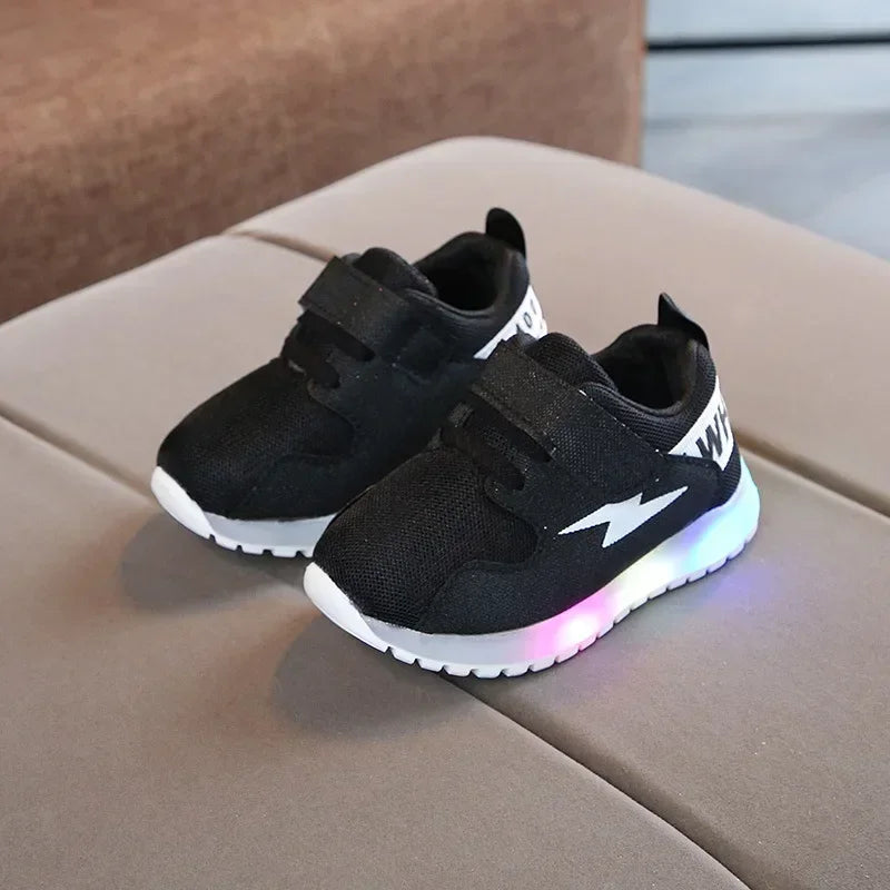 Kinder Tennis LED Sneakers | 2023 Voorjaar & Herfst, Glimlichten Schoenen voor Jongens & Meisjes, Baby Peuter Schoenen met Oplichtende Zolen