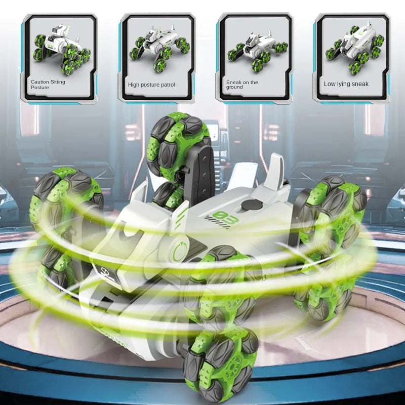 Robot Hond Met Spray, Lichten en Muziek | Dubbele Afstandsbediening | Intelligente Stunt Mechanische Hond 360° Drift Rotatie | Speelgoed Voor Jongens Kinderen