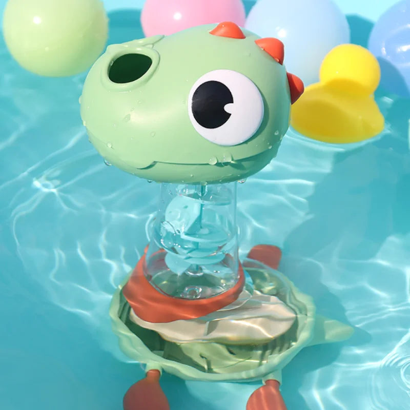 Water Spuitende Dino – Roterend Badspeelgoed voor Kinderen | Douche- & Badplezier