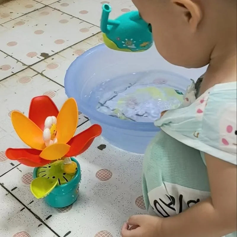 Waterbloem Bad Speelgoed – Drijvend Douchebloem Speelgoed voor Baby's & Peuters | Zomers Sensorisch Waterspeelgoed
