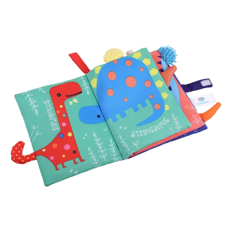 Interactief Montessori Zacht Speelboek | Polyester Stofboek, Vroeg Leren Cadeau voor Baby's