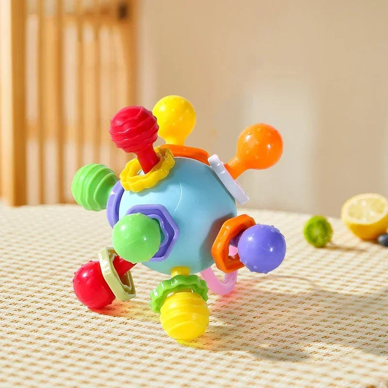 Montessori Sensorisch Rammelaar & Bijtring Speelgoed - Baby's 0-12 Maanden