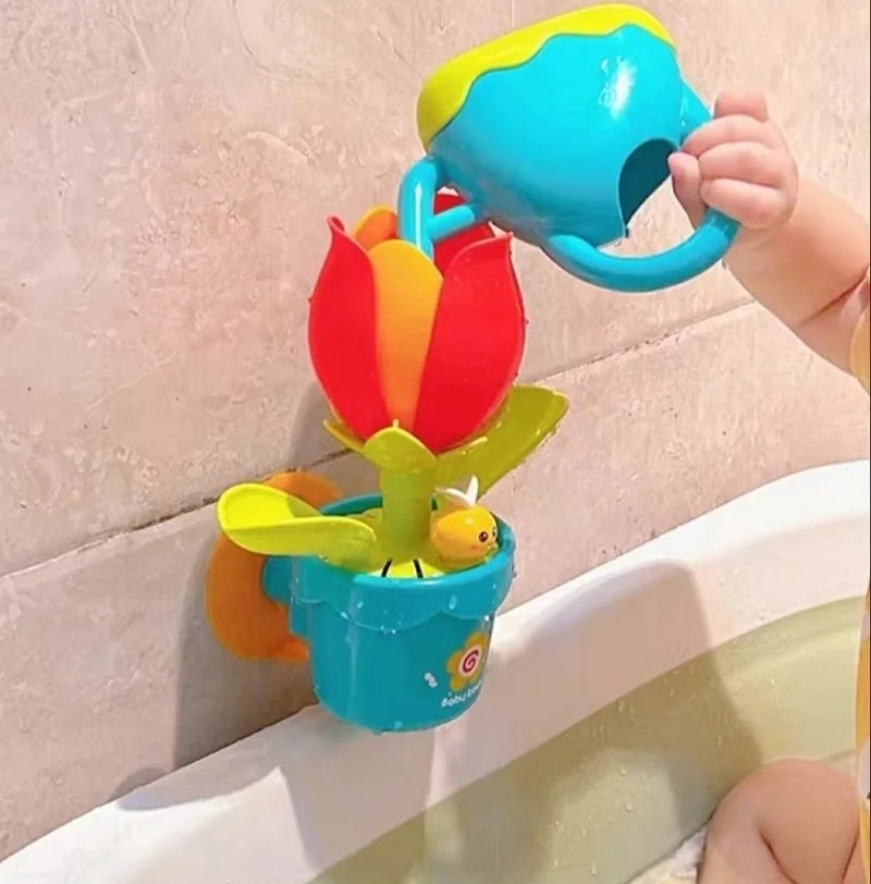 Waterbloem Bad Speelgoed – Drijvend Douchebloem Speelgoed voor Baby's & Peuters | Zomers Sensorisch Waterspeelgoed