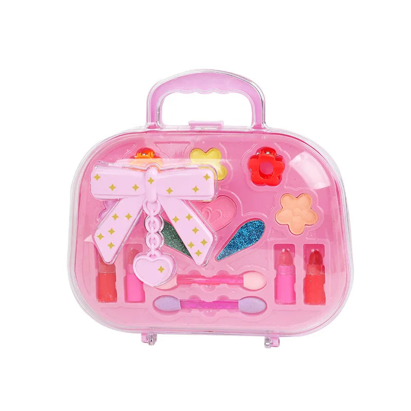Meisjes make-up speelgoedset|Schattige boogtas oogschaduw lippenstift cadeau