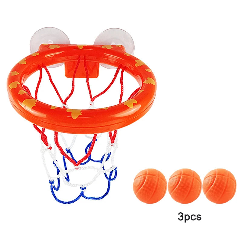 Mini Basketbal Badspeelgoed voor Baby’s – Badkuip Speelset met 3 Ballen | Waterpret Basketbalspel voor Kinderen