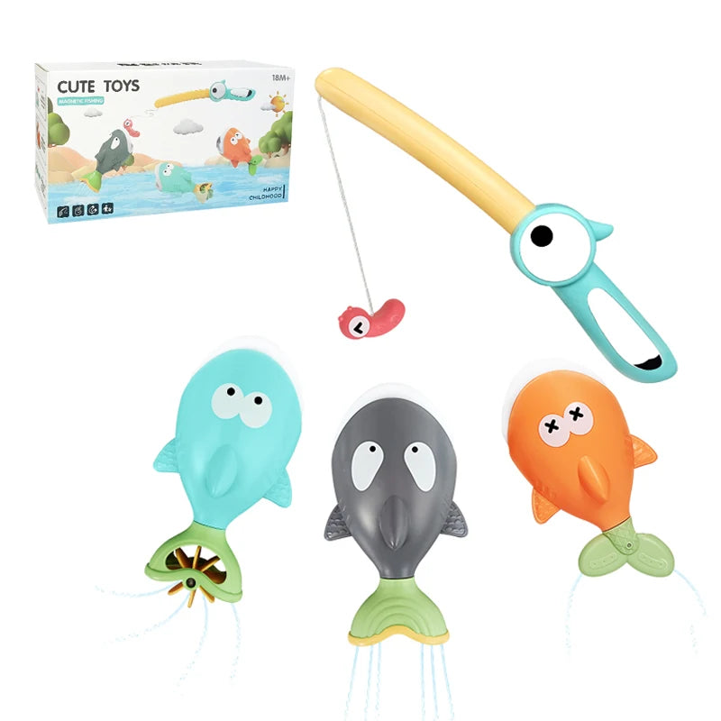 Magnetisch visspeelgoed Drijvend waterspeelgoed Haai badspeelgoed Zomer zwembadspeelgoed voor baby's van 18 maanden