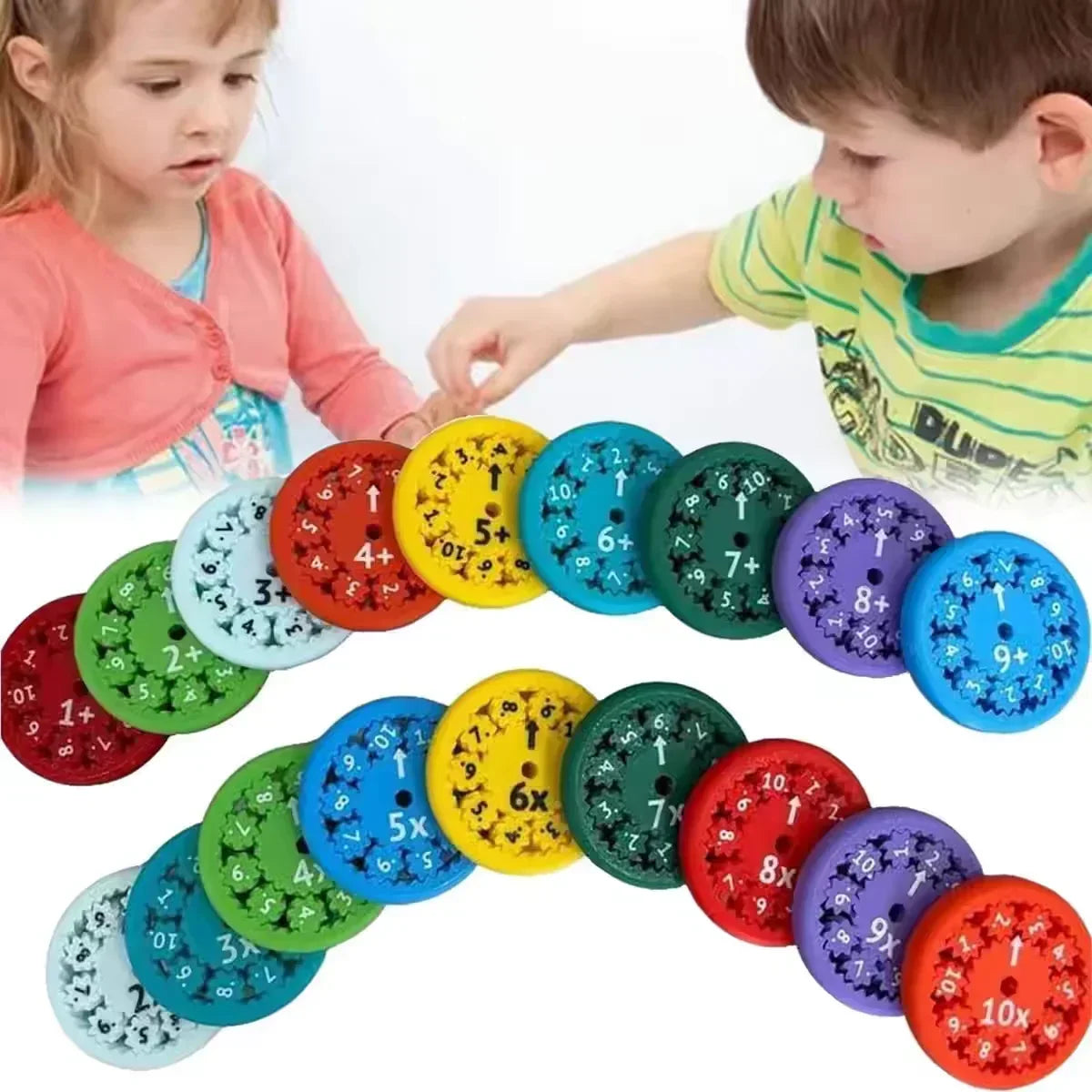 3D Geprinte Rekenspel Fidget Spinners | Educatief Draai Speelgoed voor Wiskunde