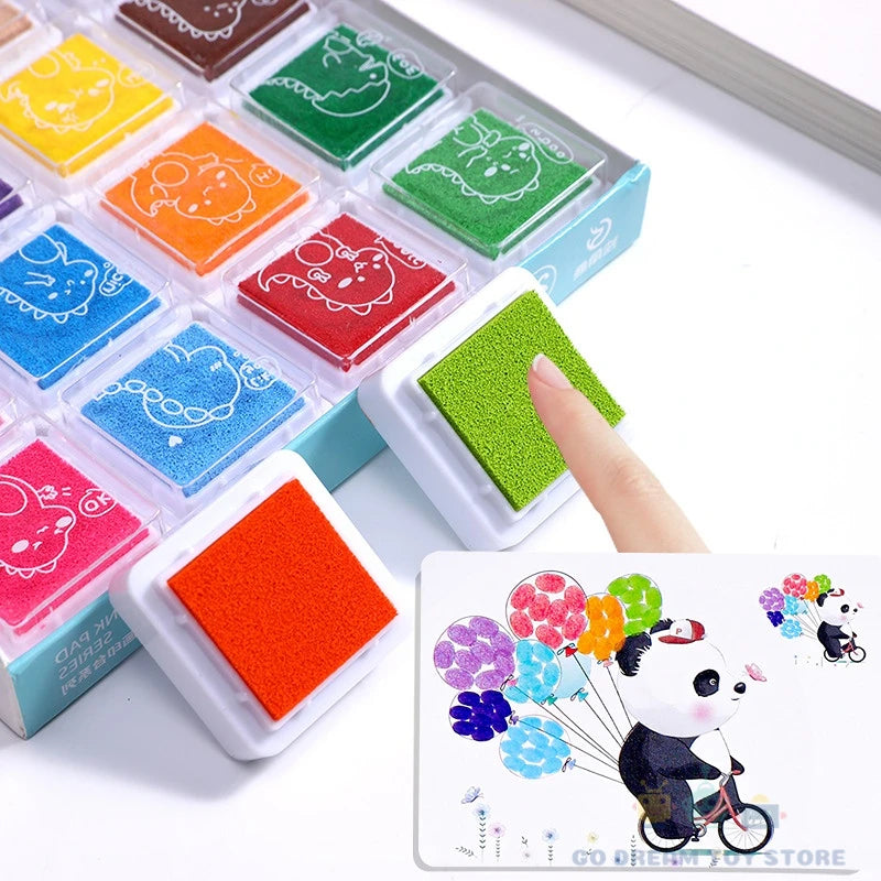 Creatieve Vingerverf Knutselset voor Peuters en Kleuters - 16 of 32 Stuks Educatief Speelgoed voor Baby, Jongens en Meisjes - Montessori Teken en Schilder Cadeau voor Kinderen