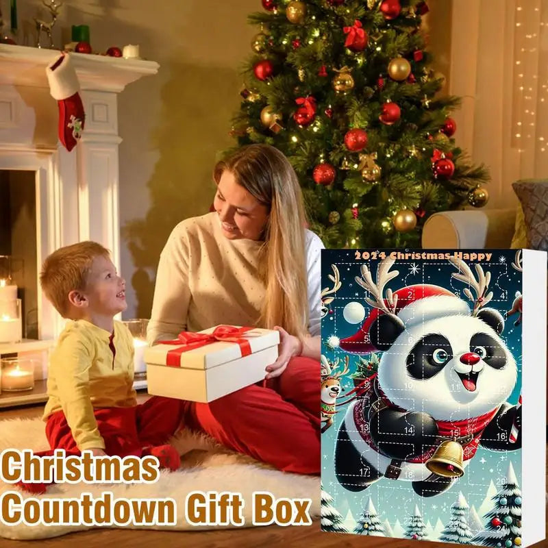 Adventskalender Kerstmis Panda Versieringen | 24 Dagen Kerstmis Advent Festival Aftelkalender Cadeau
