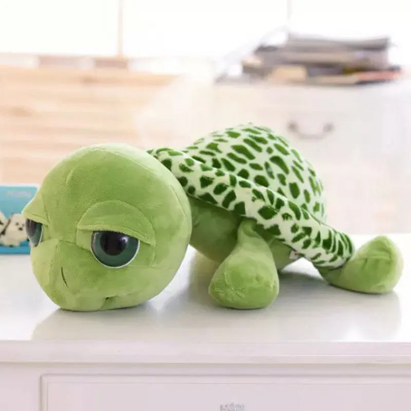 Schattige Grote Ogen Groene Schildpad Pluche | Dieren Pluche Gevulde Speelgoed Cadeau voor Kinderen Jongens en Meisjes